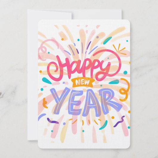 Cartes Pour Fêtes Annuelles Bonne année (Devant)