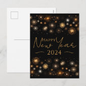 Cartes Pour Fêtes Annuelles Bonne année (Devant / Derrière)