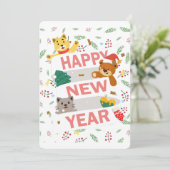 Cartes Pour Fêtes Annuelles Bonne année (Debout devant)