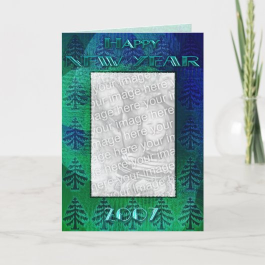 Cartes Pour Fêtes Annuelles Bonne année 2007 (Devant)