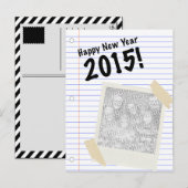 Cartes Pour Fêtes Annuelles bonne année 2015 (Devant / Derrière)