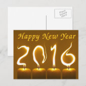 Cartes Pour Fêtes Annuelles Bonne année 2016 (Devant / Derrière)