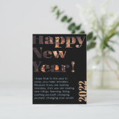 Cartes Pour Fêtes Annuelles Bonne année 2022 (Debout devant)