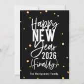 Cartes Pour Fêtes Annuelles Bonne année 2023 Enfin (Devant)