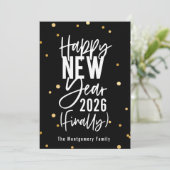 Cartes Pour Fêtes Annuelles Bonne année 2023 Enfin (Debout devant)