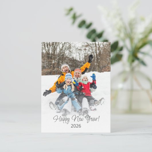 Cartes Pour Fêtes Annuelles Bonne année 2023 Famille Moderne (Debout devant)