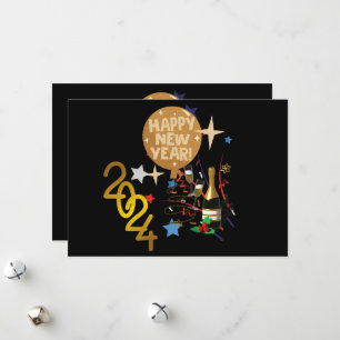 Cartes Pour Fêtes Annuelles Bonne année 2024
