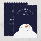 Cartes Pour Fêtes Annuelles Bonne année 2025 (Devant / Derrière)