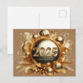 Cartes Pour Fêtes Annuelles Bonne année 2025 (Devant / Derrière)