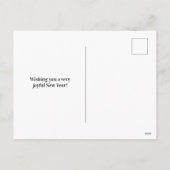 Cartes Pour Fêtes Annuelles Bonne année 2026 (Dos)