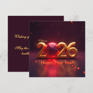 Cartes Pour Fêtes Annuelles Bonne année 2026