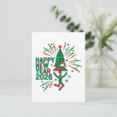 Cartes Pour Fêtes Annuelles Bonne année 2026 Célébration (Debout devant)