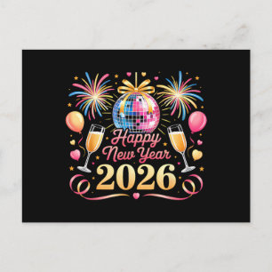 Cartes Pour Fêtes Annuelles Bonne année 2026 Nouvel An Eve Party compte à rebo