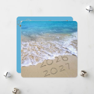 Cartes Pour Fêtes Annuelles Bonne année 2027 Ocean Beach