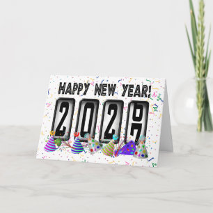 Cartes Pour Fêtes Annuelles Bonne Année 2027 Odomètre