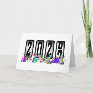 Cartes Pour Fêtes Annuelles Bonne Année 2027 Odomètre