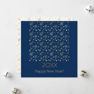Cartes Pour Fêtes Annuelles Bonne Année 20XX & Décoration de Noël en Or