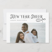 Cartes Pour Fêtes Annuelles Bonne année Acclamations Collage de photos de fami (Devant)