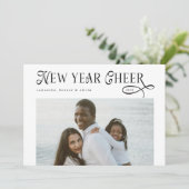 Cartes Pour Fêtes Annuelles Bonne année Acclamations Collage de photos de fami (Debout devant)