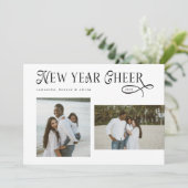 Cartes Pour Fêtes Annuelles Bonne année Acclamations Collage de photos de Mode (Debout devant)