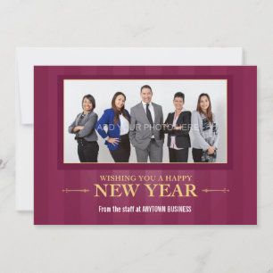Cartes Pour Fêtes Annuelles Bonne année Accueil photo corporatif