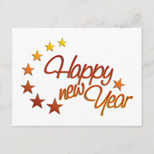 Cartes Pour Fêtes Annuelles Bonne année avec étoile