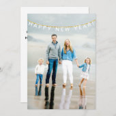 Cartes Pour Fêtes Annuelles Bonne année Bannière photo Appartement de vacances (Devant / Derrière)