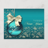 Cartes Pour Fêtes Annuelles Bonne année. Bauble de Noël (Devant)