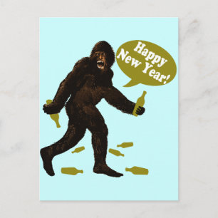 Cartes Pour Fêtes Annuelles Bonne année Bigfoot