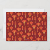 Cartes Pour Fêtes Annuelles Bonne année chinoise| Salutation de bonne fortune (Dos)