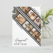 Cartes Pour Fêtes Annuelles Bonne Année Collage Photo de Pellicule pour Appare (Debout devant)