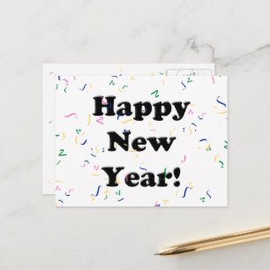 Cartes Pour Fêtes Annuelles Bonne année ! Confetti