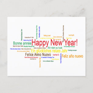 Cartes Pour Fêtes Annuelles Bonne année dans différentes langues