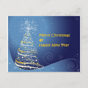 Cartes Pour Fêtes Annuelles bonne année d'arbre de Joyeux Noël