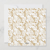 Cartes Pour Fêtes Annuelles Bonne année en or (Dos)