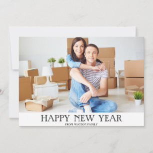 Cartes Pour Fêtes Annuelles Bonne année et nouvelle adresse photo   Avec calen