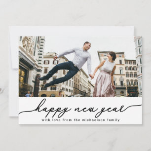 Cartes Pour Fêtes Annuelles Bonne année Faux Gold Stars et Confetti Photo