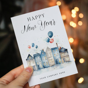 Cartes Pour Fêtes Annuelles Bonne année Festive Maison Immobilier Agriculture