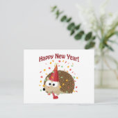 Cartes Pour Fêtes Annuelles Bonne année ! Hérisson (Debout devant)