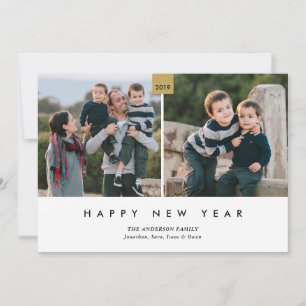 Cartes Pour Fêtes Annuelles Bonne année   Minimal 2 Photo