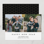 Cartes Pour Fêtes Annuelles Bonne année | Minimum 2 photo (Devant / Derrière)