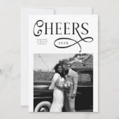 Cartes Pour Fêtes Annuelles Bonne année Moderne Chic Élégant 2 Photo (Devant)