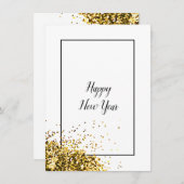 Cartes Pour Fêtes Annuelles Bonne année moderne élégante (Devant / Derrière)