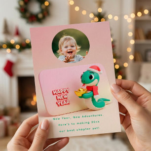 Cartes Pour Fêtes Annuelles Bonne année moderne personnalisée avec photo