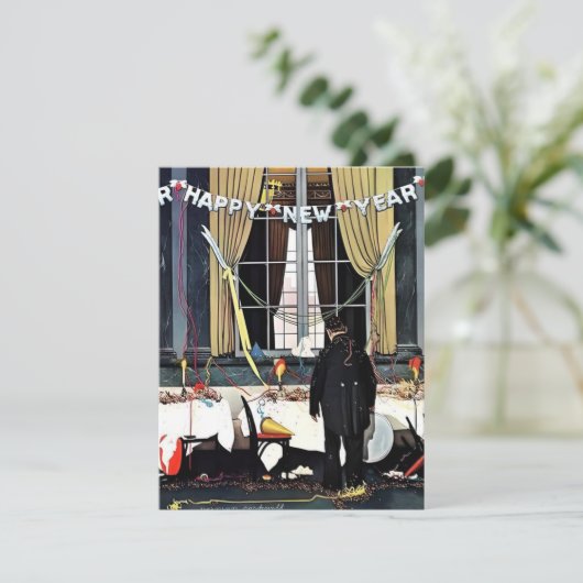Cartes Pour Fêtes Annuelles Bonne année - Norman Rockwell (Debout devant)