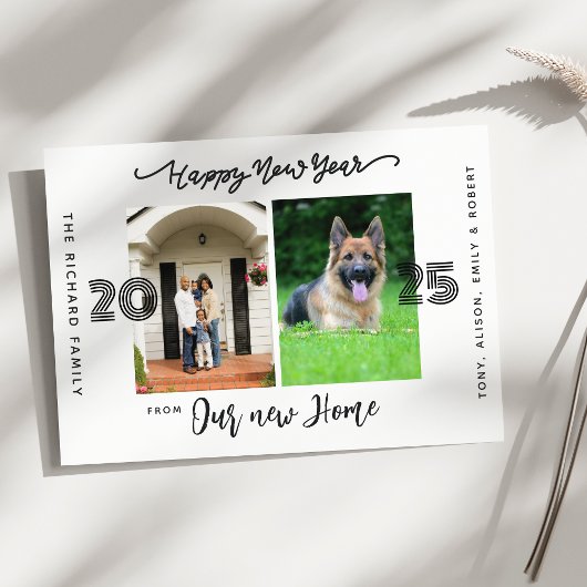 Cartes Pour Fêtes Annuelles Bonne Année Nous avons déménagé Annonce de changem