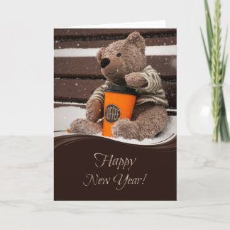 Cartes Pour Fêtes Annuelles Bonne année. Ours de nounours