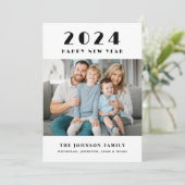 Cartes Pour Fêtes Annuelles Bonne année photo (Debout devant)