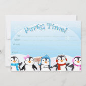 Cartes Pour Fêtes Annuelles Bonne année pingouin 2017 (Dos)