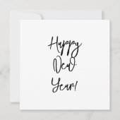 Cartes Pour Fêtes Annuelles Bonne année ! Salutations Moderne Cursive Texte Ch (Devant)